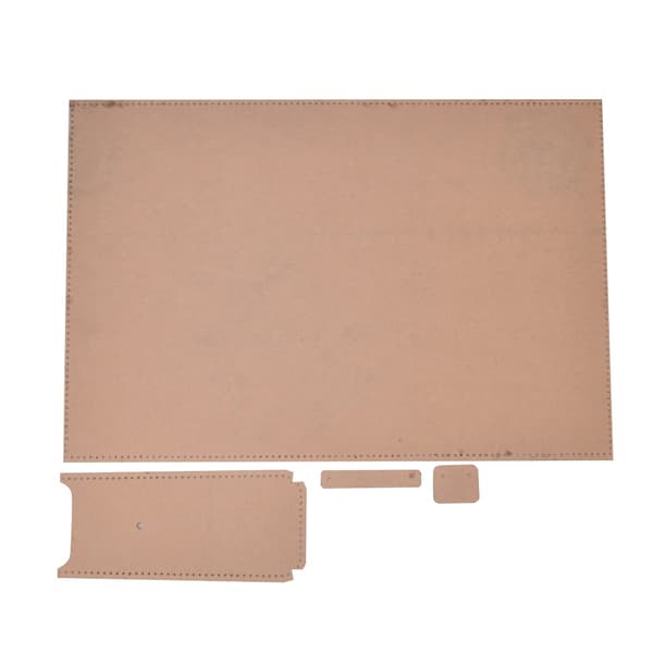 Leather Template Set Transparent Acrylic DIY Leather Handbag Wallet Craft Tool