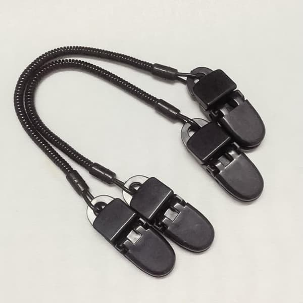 20 stk. vindtæt hat-holderclips til vest og sort TPU Pe