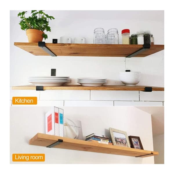 4 st hyllkonsoler för vardagsrumsbord, 30 cm