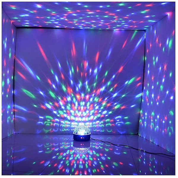 Led Rgb Krystal Magisk Kugle Effekt Lys Dmx Disco Dj Scene Lys