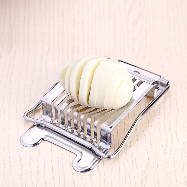 Äggkutter i rostfritt stål, äggdelare, skivare, Songhua-inlagda ägg, elegant multi-bladig delare, japansk