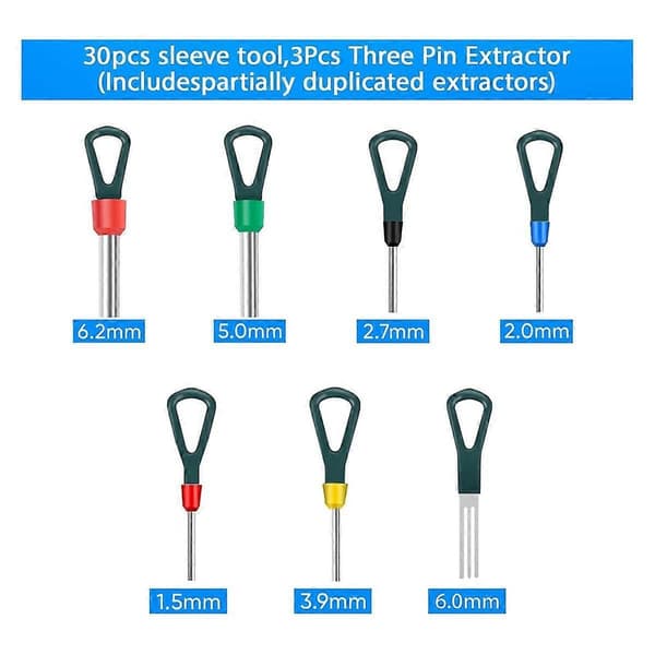Terminal Removal Tool Kit 172 Pieces Depinning Tool Electrical Connector Pin Removal Tool Kit Pin Extractor Kit