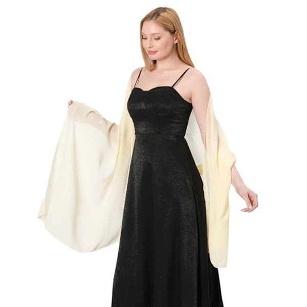 Aftenkjoler Sjal Dame Cape Wraps BEIGE GUL BEIGE GUL Beige Gul