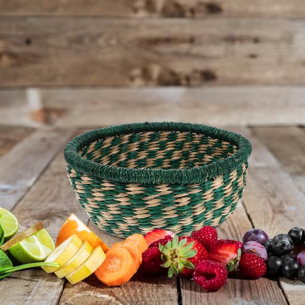 Seagrass Storage Basket with Tight Weave and Shape Retention