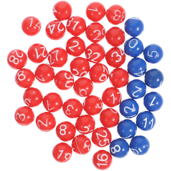 Bingotillbehör Plasttennisbollar Minilotteribollar Färgade lotteribollar PartyspelbollarSorterat Assorted Color 0.8X0.8X0.8CM