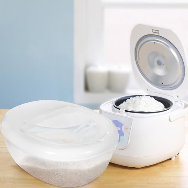 5 kg Large Grain Storage Container Rice Dispenser 5 kg Capacity PP Material Airtight Design