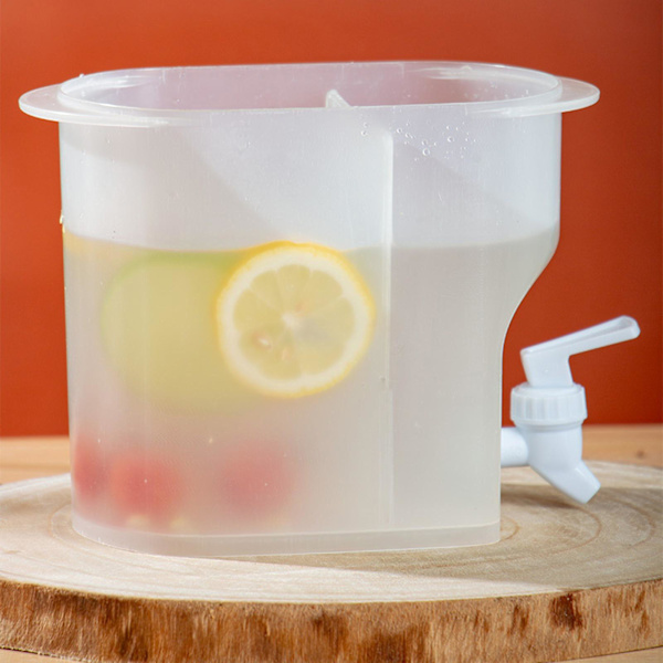 3,5 l Stor Kapacitet Plastik Drikkedispenser, Drikkedispenser Med Hane Is Limonade Juice Beholder