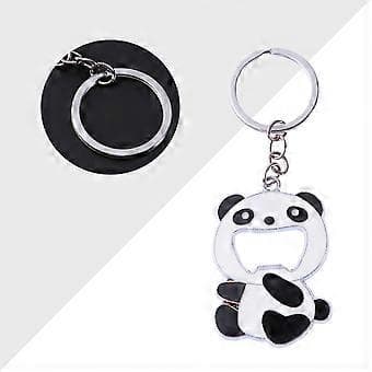 Panda Nøkkelring Bærbar Ølbrus Flaskeåpner Nyhet Nøkkelring Feriegave