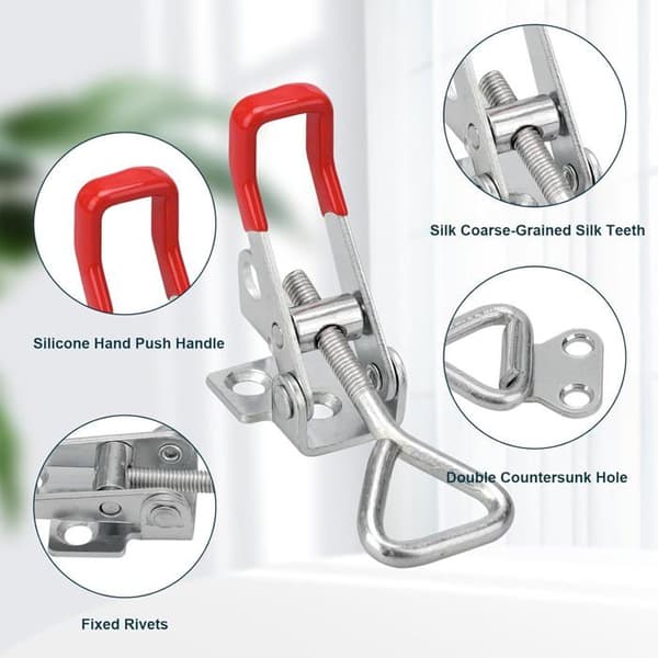6-piece Trailer Latch Lever, Toggle Latch GH-4001, Trailers with 100 kg Holding Capacity