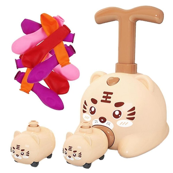 Caraele ballon billegetøj med pumpe Tegnefilm Power Flying Pig Legetøj Dyrekaster Pneumatisk legetøjssæt til børn UddannelsesgaveC