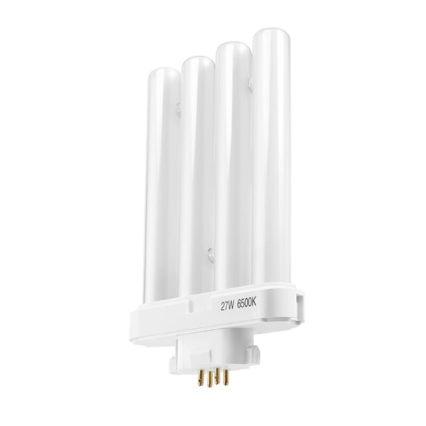220V 27W 4-Pin Rows 6500K Double-H Compact Fluorescent Tube Light Source