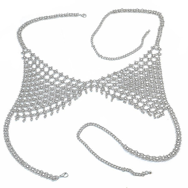 Kvinnors Kroppskedja Trendig Metallhalsband Sexig Uthållig BH-Kedja Kroppskedja