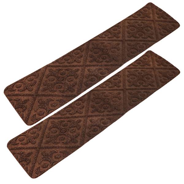 2 st Varma Trappstegsmattor Halksäkra Trappmattor Självhäftande Hushålls Trappstegspads Kaffe 72X20CM Coffee 72X20CM
