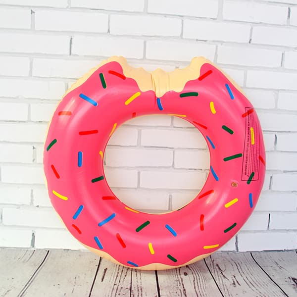 Swimming Ring, 1 Piece PVC Inflatable Ring, Donut-Shaped Float