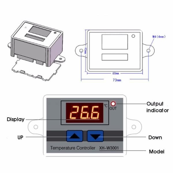 TEMPSA -50~110°C 220V LCD Thermostat Temperature Controller + Probe