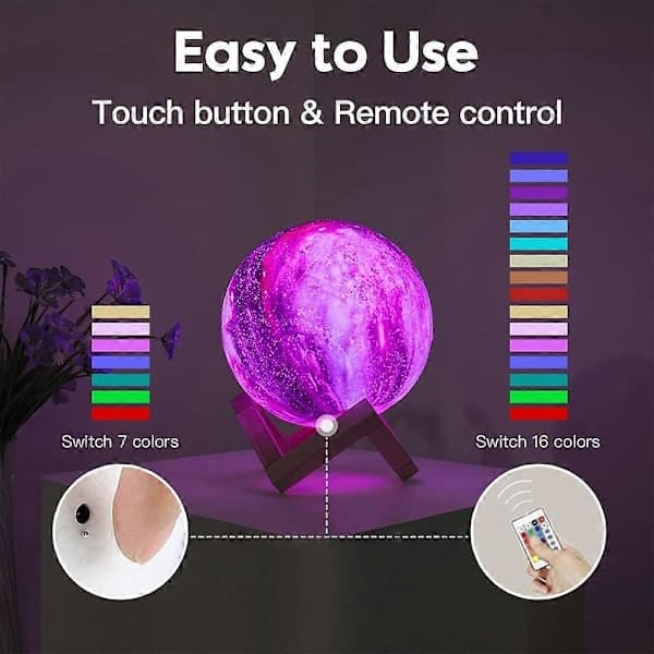 Kuulampun Galaxy Värit LED