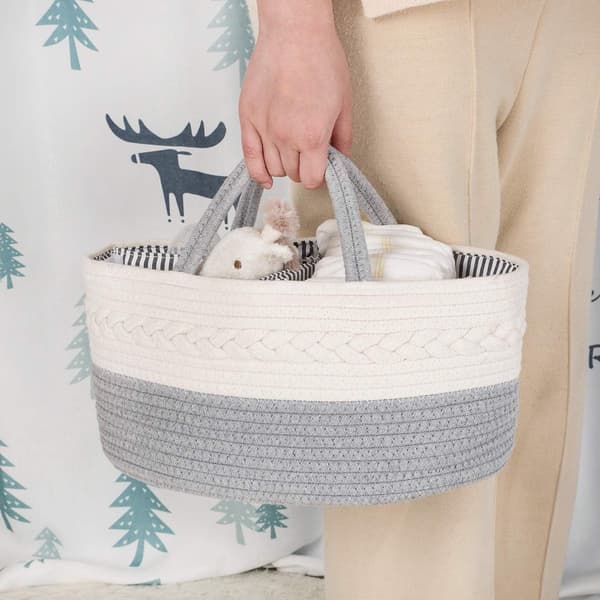 Pusletaske - Puslebordskurv - Blekurv - Plejetaske - Ble-organizer