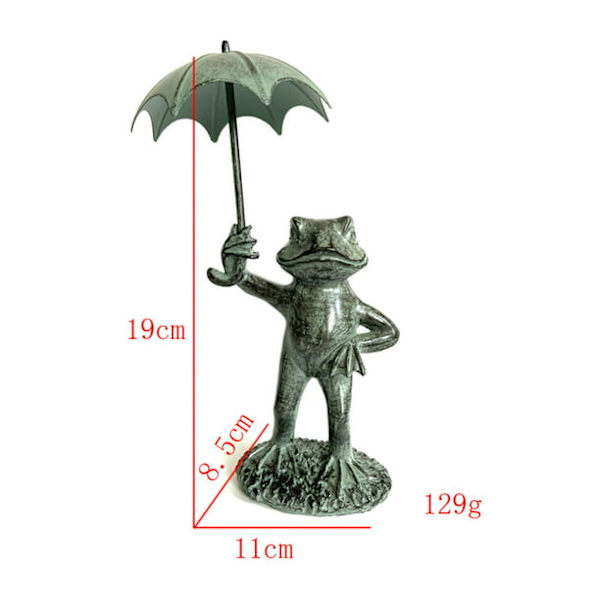 Frosk Hage Statue Figur for Patio Dekorasjon Plen Ornamenter Decoracion Frosk Statuer