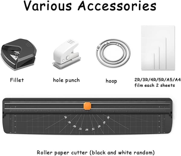 Smart Temperature Control Laminator - Fast Warm-up, Automatic Feeding & Quiet Operation for Home, Office & School