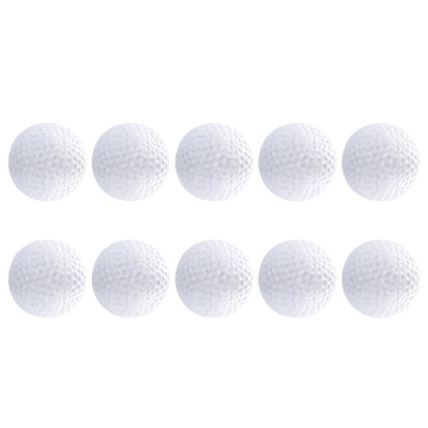 10 st plastbollar ihåliga leksaksbollar inomhus träningsbollar för barn barn golfare (vit) vit 10 st White 10pcs