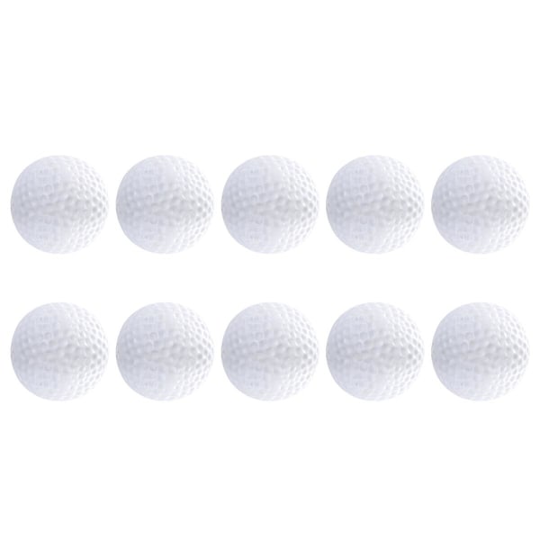 10 stk Plastkuler Innendørs Hule Lekekuler Treningskuler For Barn Golfere (hvit)Hvit10stk White 10pcs