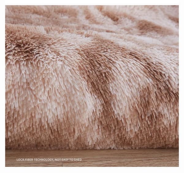 Rektangulär silkeslen ull tie-dye golvmatta, perfekt för vardagsrum, sovrum, hemmakontor, köksmatta, 1,6 x 2,6 fot