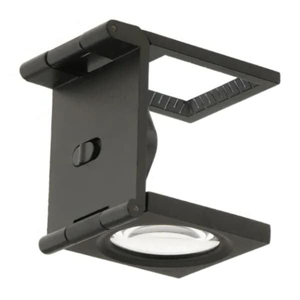 High Performance 10X Foldable Magnifier with Scale, LED Light and Battery for Enhanced Viewing Experience