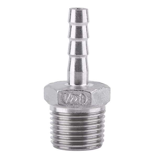 304 Rustfritt Stål Bremseslangekobling 1/2 Tomme x 8mm
