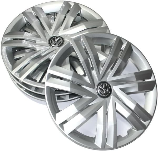 Volkswagen sort etiket, 4-pak 65 mm til Volkswagen nav
