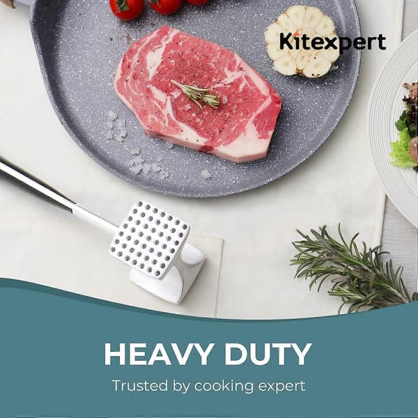 Meat Tenderizer Hammer Double-Sided 280g Stainless Steel Design for Efficient Cooking and Grilling