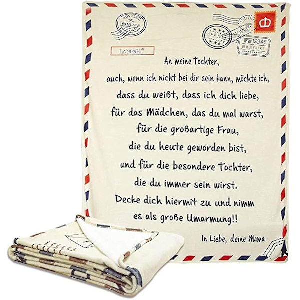 Personlig Flannel Konvolut Til Min Datter Mor Til Døtre Luftpost Positiv Opmuntring