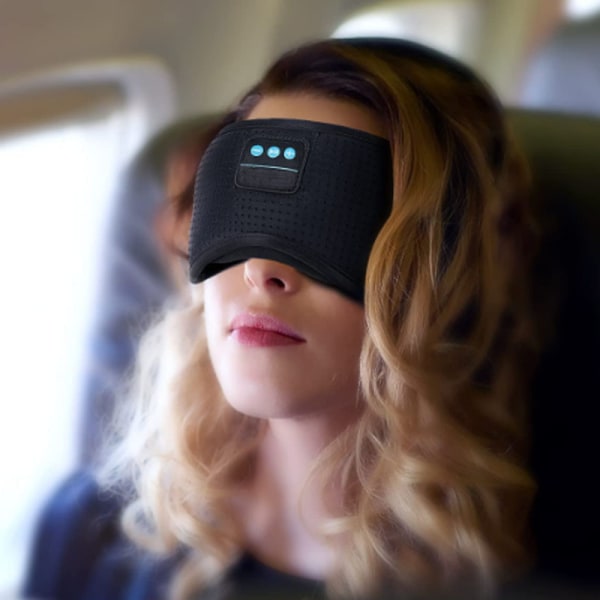 Sömnhörlurar Sömnmask med Bluetooth hörlurar, Ögonmask för sömnögonkudde Sömnhörlurar för sidosliprar Tunn högtalare Cool pryl