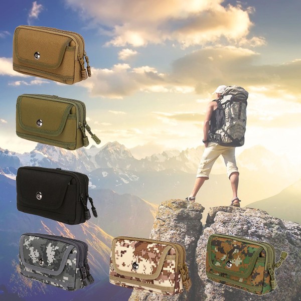 Fanny Pack Holdbar Jagt Design Dekoration Multi-brug Udendørs Telefonlomme OutdoorCamouflage 1