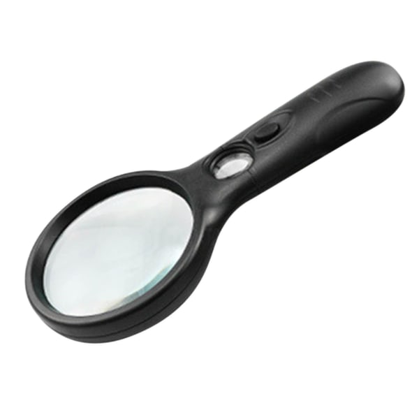 LED-lys Håndholdt Forstørrelsesglas Lupe Observationsboks Med Skala Inspektionsfrimærker C C