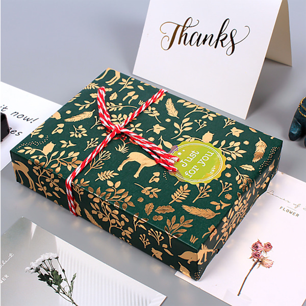 Presentpapper, julklappspapper, 12 stycken 50 * 70 cm (kärlek * 3 + grön * 3 + färgglad * 3 + folie * 3)
