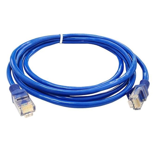 8m Blå Ethernet Internett LAN Cat5e Nettverkskabel for Datamaskin Modem RouterBlå