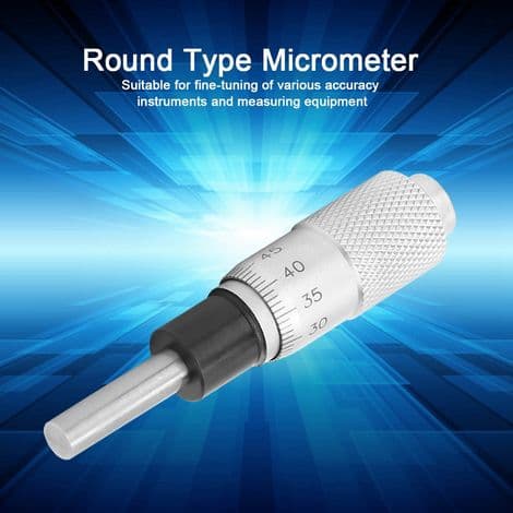 Micrometric Flat Spherical Head 0-13mm for Fine Adjustment of Various Precision Instruments (Flat Head)