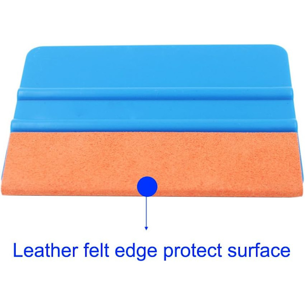 (Pakke med 2, oransje) Høy kvalitet squeegee med skinnkant for bilvinylfolier, holdbar squeegee for vindusfolier, squeegee