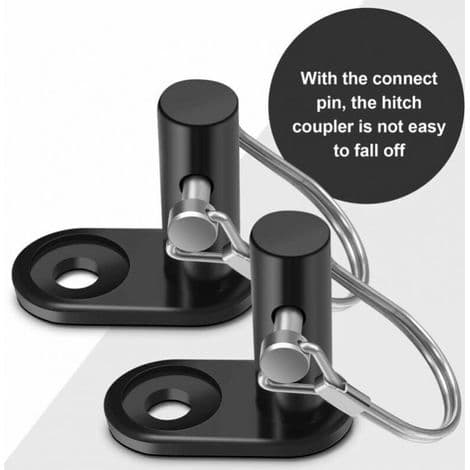 Bike Trailer Hitch Coupler Sets, Steel Tow Bar Replacement Adapter, Bicycle Coupling Attachment Adapter