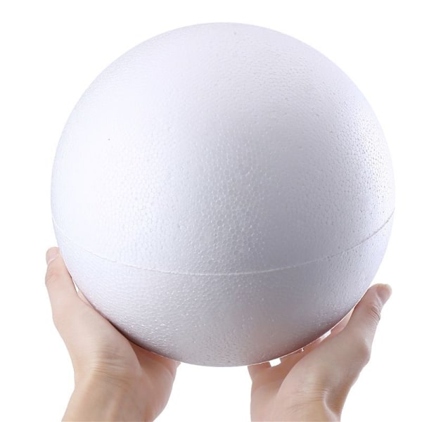 2 PCS 8cm White Foam Balls, White Polystyrene Balls Craft Foam Balls for Art Crafts, DIY, Household, School Projects and Party