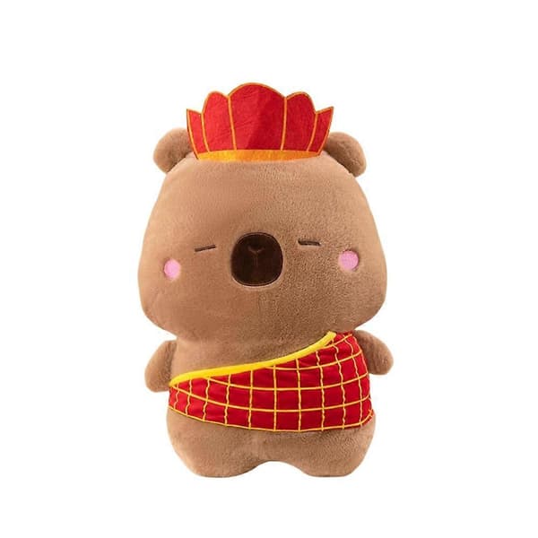 Sarjakuva Monkey King Capybara -pehmolelu, luova tyynynukke