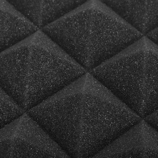 12 stk akustikpaneler Lydisolerende paneler Selvklæbende design Støjreducerende
