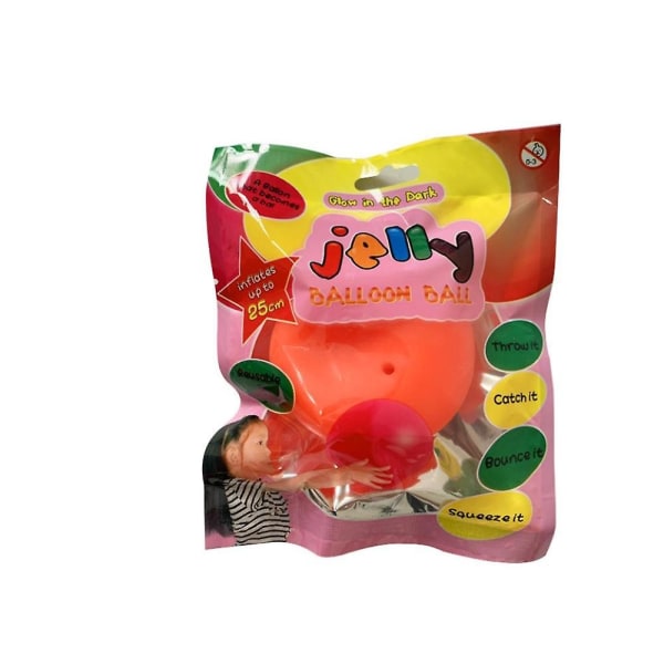 Lasten Kupla Pallo Leikki Ilmapallo Vesi Pallo Pehmeä Kumipallo Hyytelö Pallo Pallot Lapsille Ulkona Juhliin Oranssina