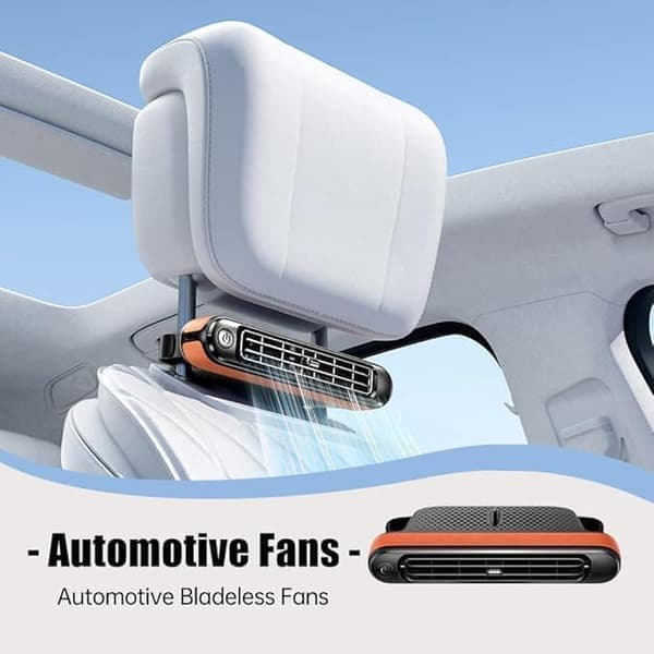 USB Car Fan - 3 Speeds, Strong Airflow & Quiet, Adjustable Wind Direction, For All Vehicles