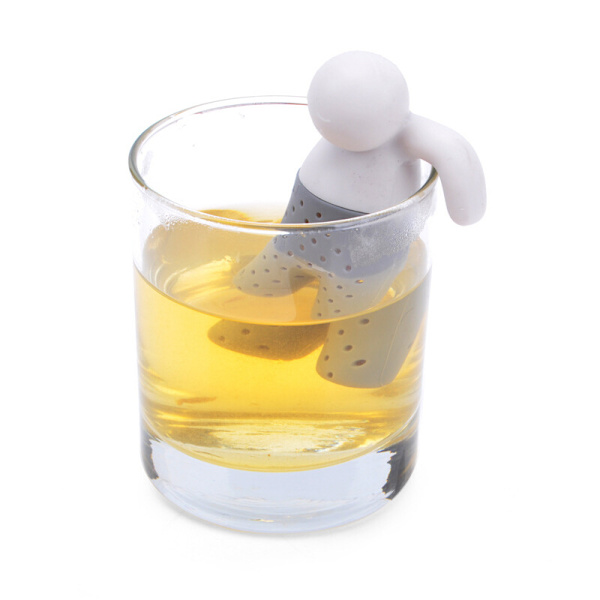 Teepussi; Elintarvikelaatuisia silikonisuodattimia; BPA-vapaa laatu; Pesu- ja ympäristöystävällinen; (Mr.Tea)