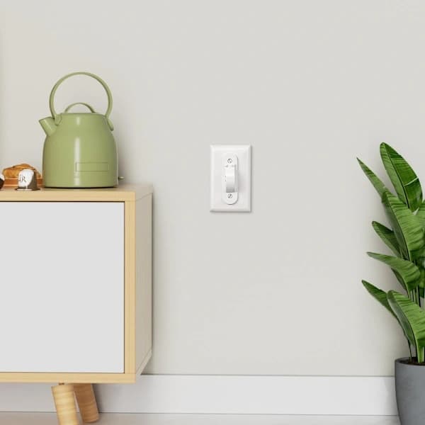 Child-Safe Wall Switch Cover Toggle Style Light Switch Cover White