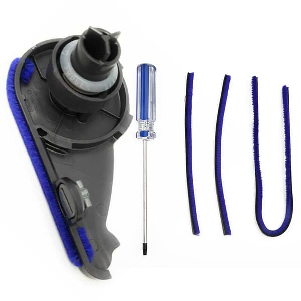 End Cap for Roller Brush, Soft Plush Strip for V6 V7 V8 V10 Vacuum Cleaner, Side Nozzle Replacement Parts