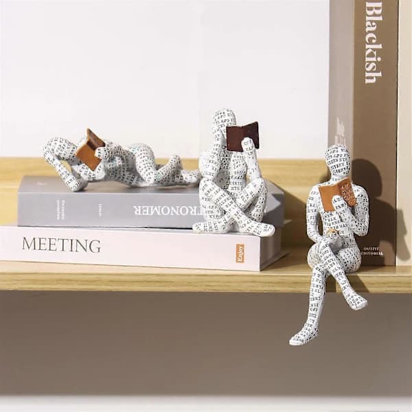 Artistic Sitting and Lying Resin Ornaments for Home Decor