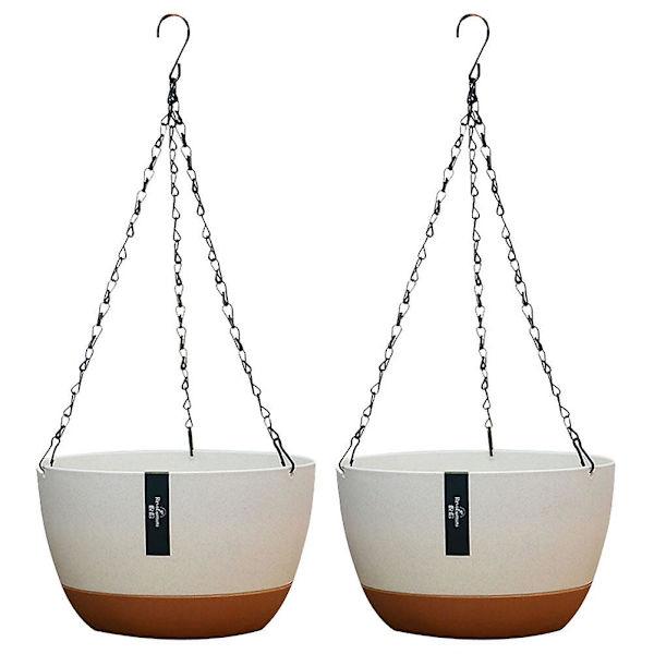 2 Set Hängande Planteringskrukor Utomhus Inomhus Hängande Växtkruka Korg Hängande Blomkruka 51x21cm 51x21cm