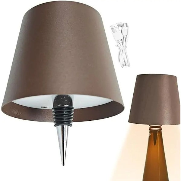 Langaton pullolamppu, RGB LED-pullolamppu-X73- Ruskea Brown